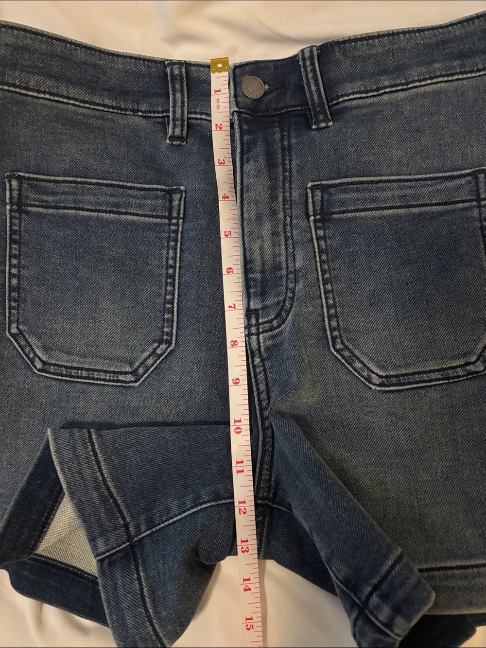 Faherty Blue Denim Jean Shorts - Picture 3 of 4